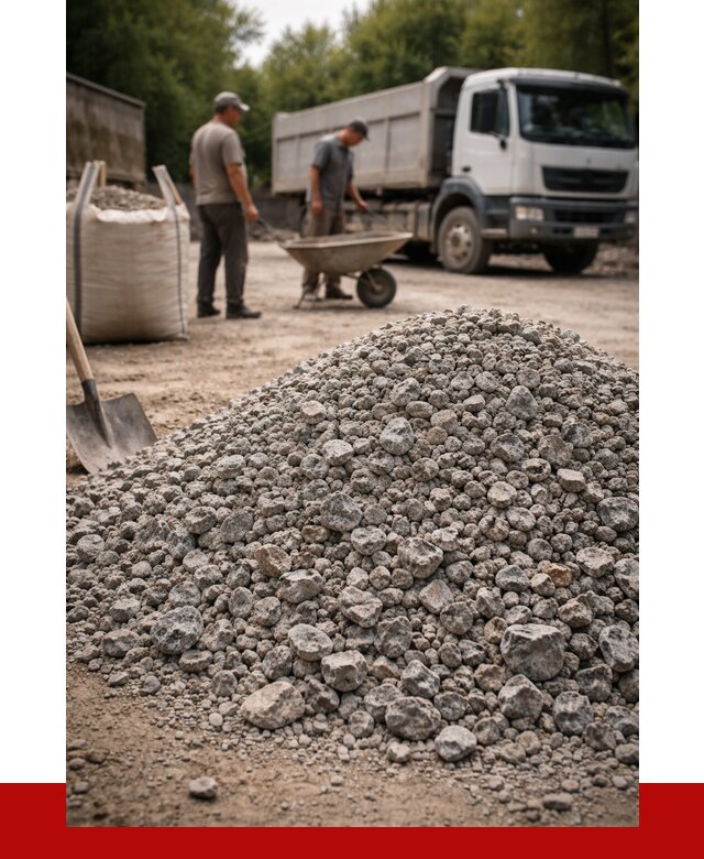 Гранитный щебень фракция 20-40 в Алапаевске от 3426 руб. ПРОНЕРУДЛпв