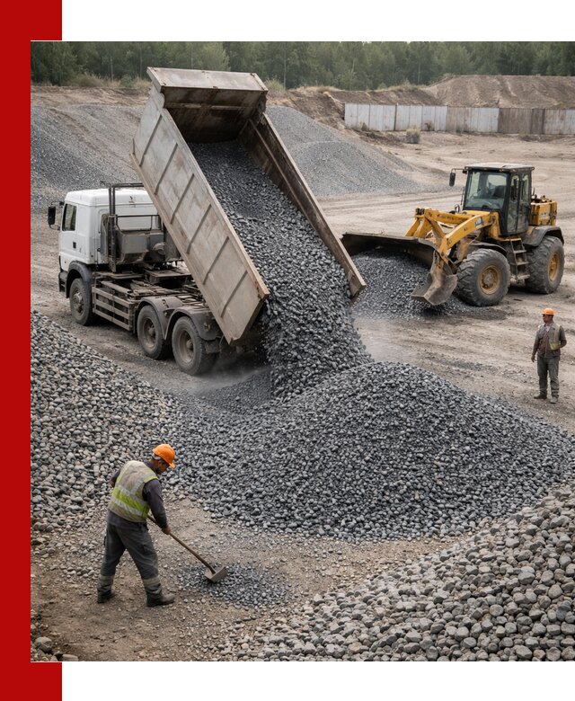 Щебень габбро-диабаз фр. 5-20 с доставкой в Алапаевске