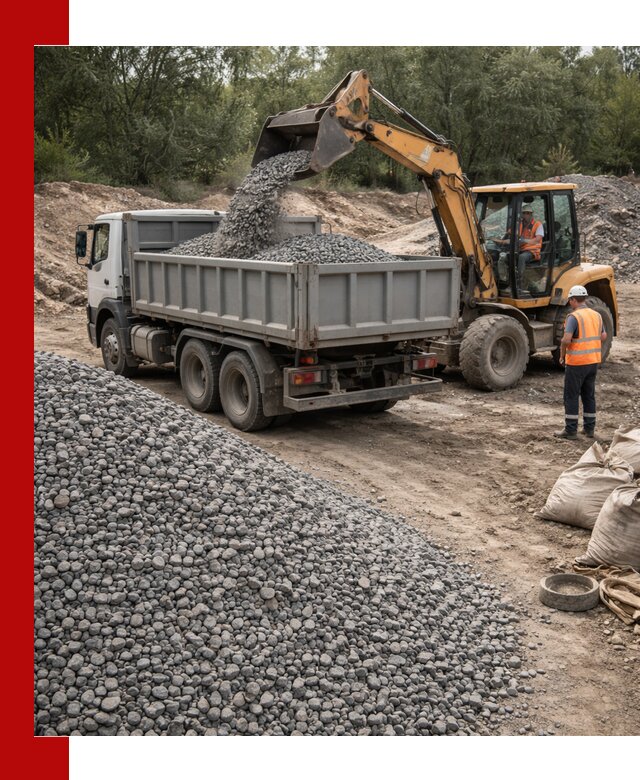 Доставка гравийного щебня в Алапаевске оптом и в розницу