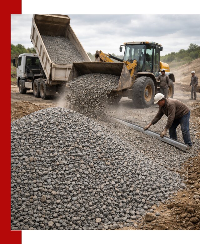 Гравийный щебень фракция 5-20 с доставкой в Алапаевске
