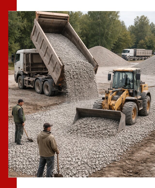 Купить гравийный щебень фракция 20-40 в Алапаевске с доставкой