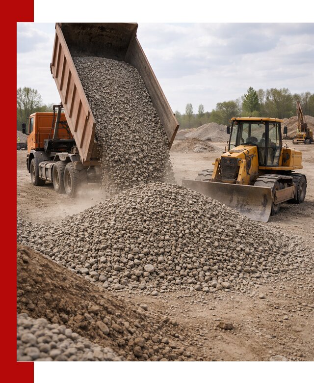 Доставка гравийного щебня фракции 40-70 в Алапаевске