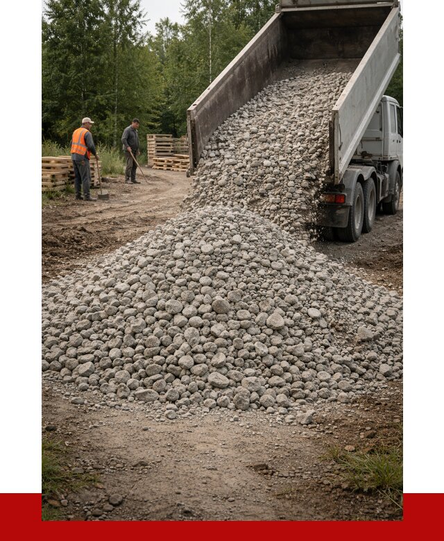 гравийный щебень фракция 70-120 в Алапаевске от 2623 р. ПРОНЕРУДЛпв