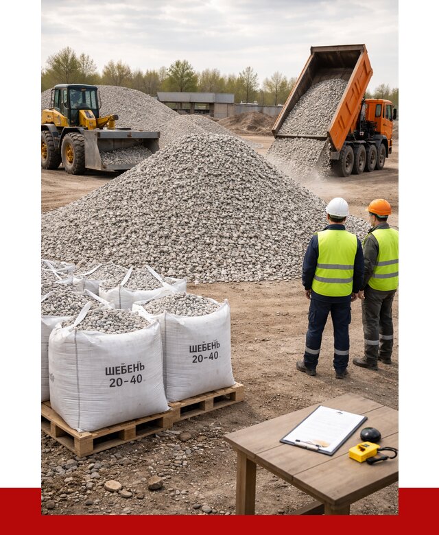 Известняковый щебень 20-40 в Алапаевске от 2248 р. ПРОНЕРУДЛпв