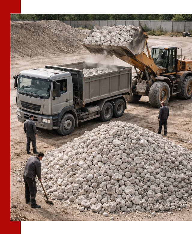 Известняковый щебень фракция 70–150 с доставкой в Алапаевске