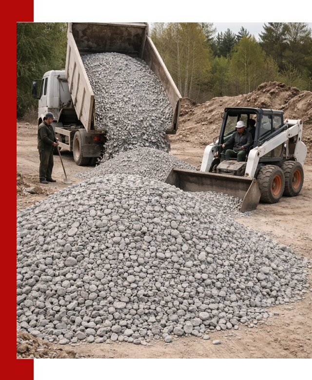 Доставка доломитового щебня в Алапаевске напрямую от карьера
