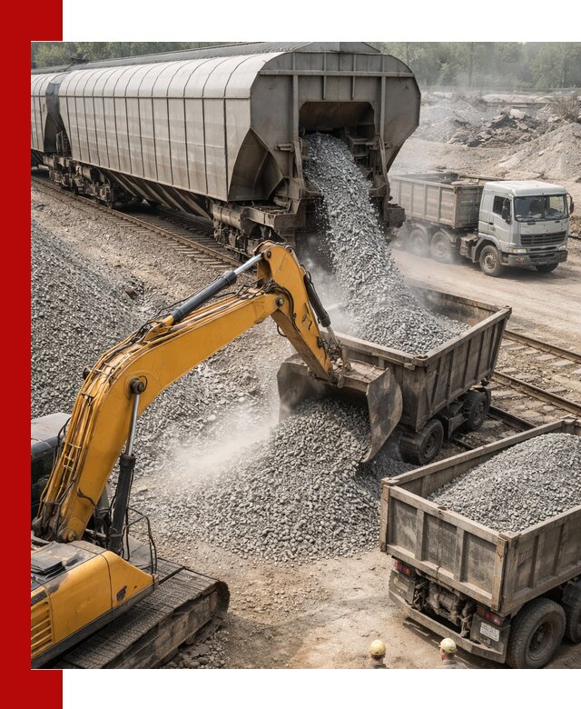 Доставка железнодорожного щебня в Алапаевске крупными партиями быстрого отгруза