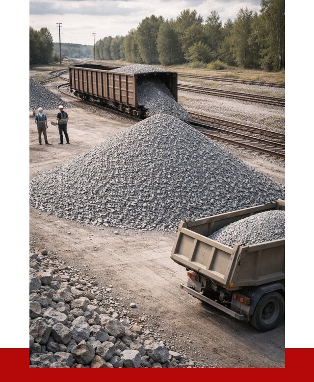 Железнодорожный щебень 20-60 в Алапаевске от 1820 р. | ПРОНЕРУДЛпв