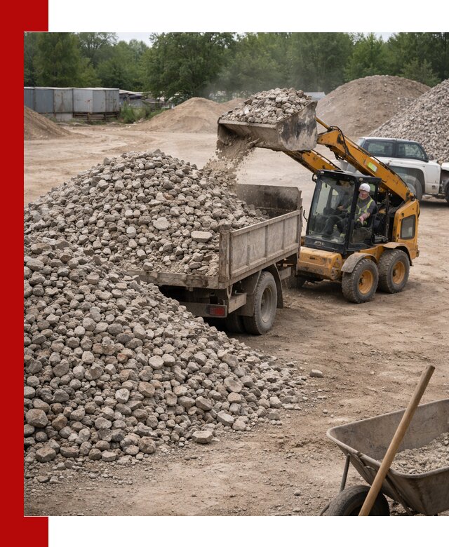 Доставка вторичного щебня в Алапаевске для строительных работ