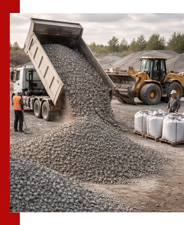 Бетонный щебень фракция 5–20 с доставкой в Алапаевске