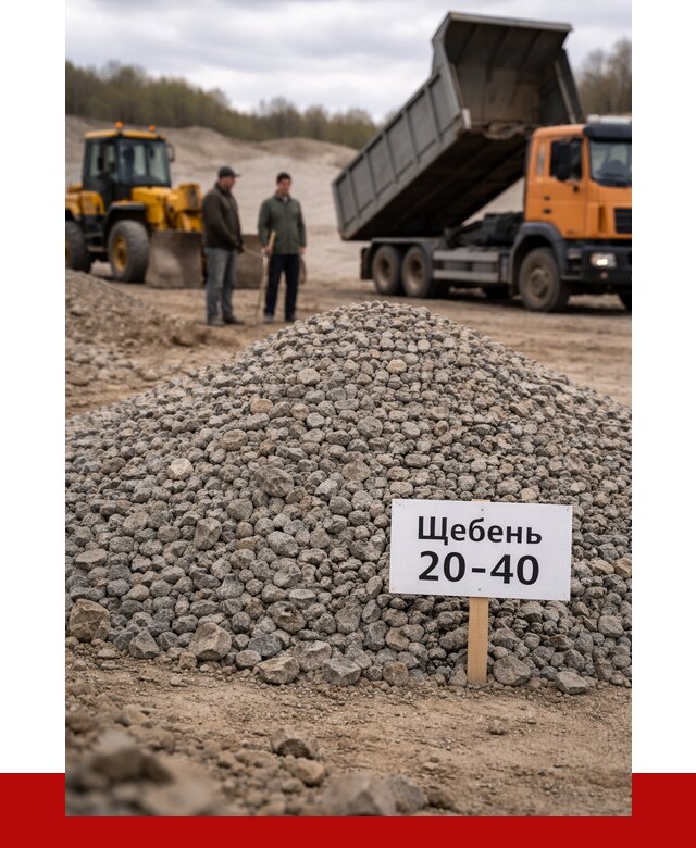 Бетонный щебень фракция 20-40 в Алапаевске от 2623 р. | ПРОНЕРУДЛпв