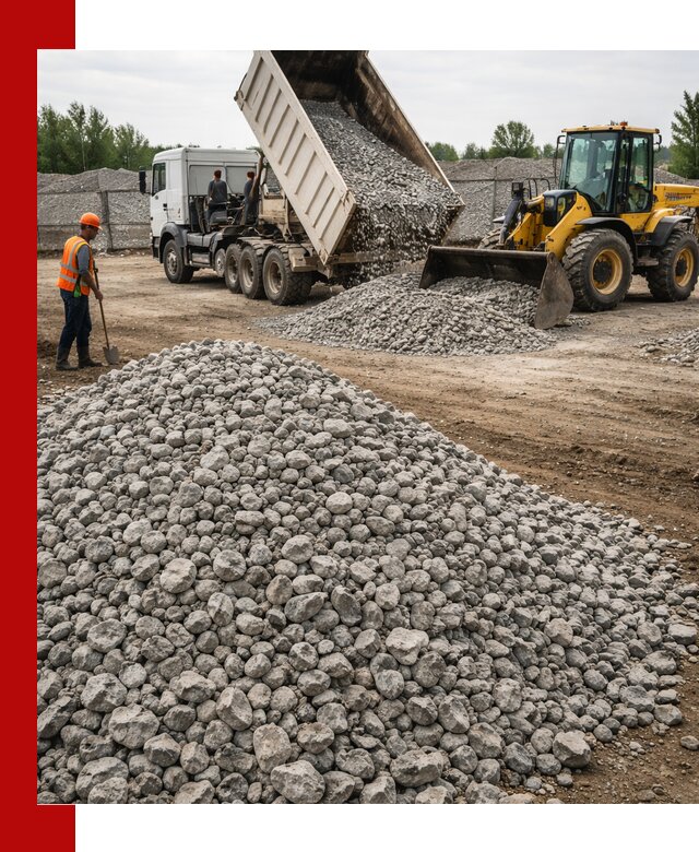 Доставка бетонного щебня фракции 40-70 в Алапаевске