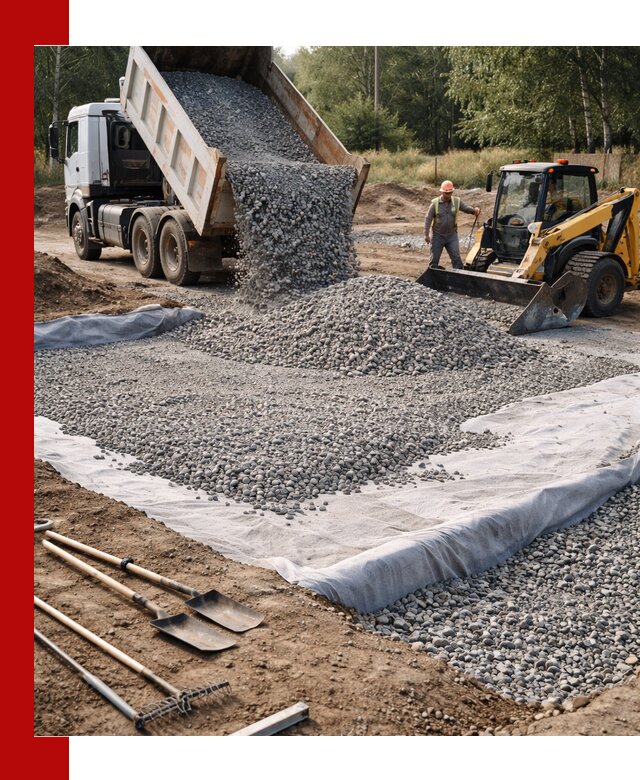 Щебень для фундамента с доставкой в Алапаевске