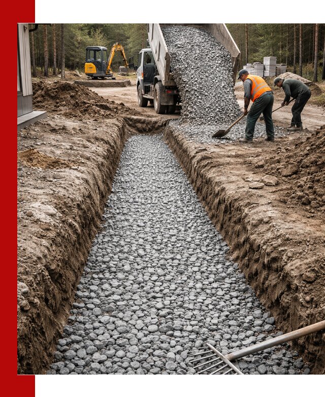 Щебень для дренажа с доставкой в Алапаевске высокого качества