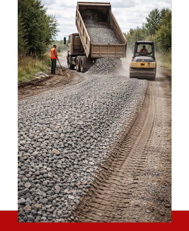 Щебень для отсыпки дороги в Алапаевске от 2890 р. ПРОНЕРУДЛпв