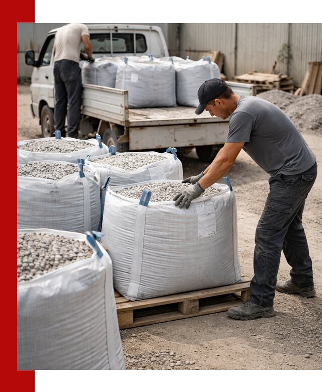 Доставка щебня в мешках по выгодным ценам в Алапаевске