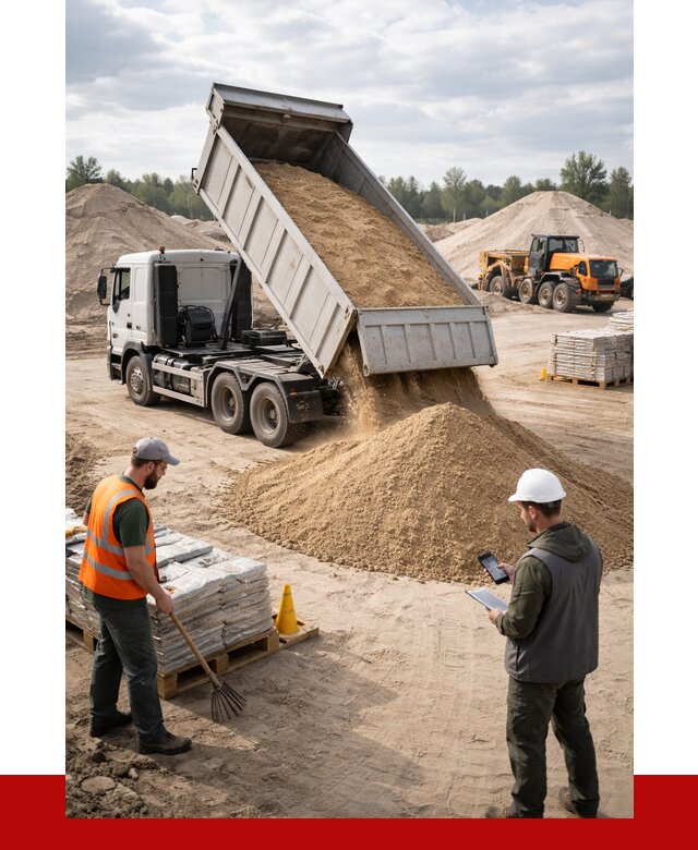 Карьерный песок с доставкой в Алапаевске от 3854 р. ПРОНЕРУДЛпв