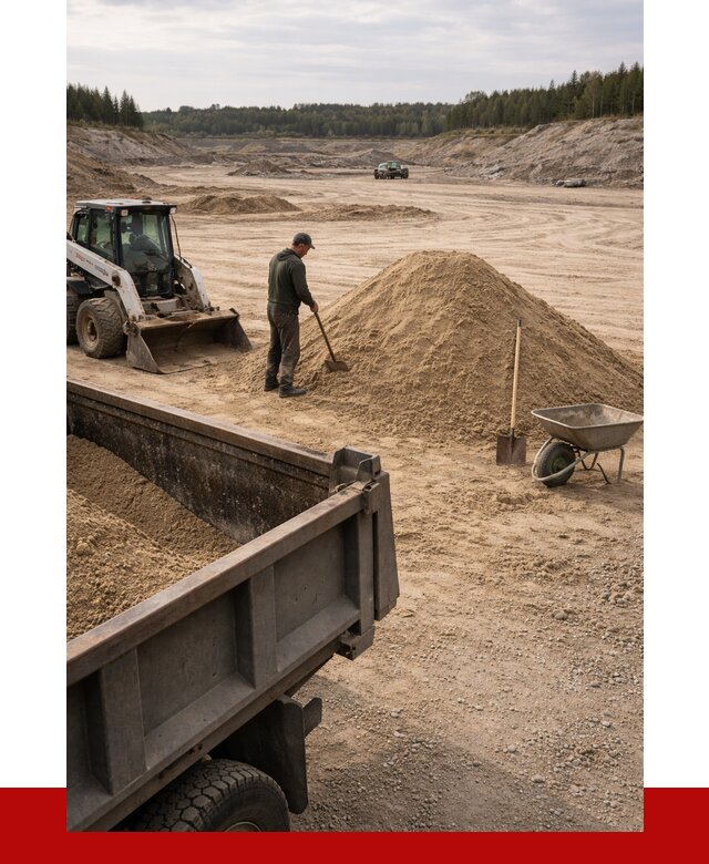 Карьерный песок среднезернистый в Алапаевске, от 2355 р. ПРОНЕРУДЛпв