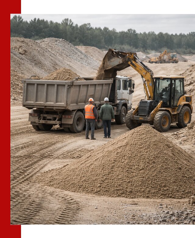 Карьерный среднезернистый песок с доставкой в Алапаевске