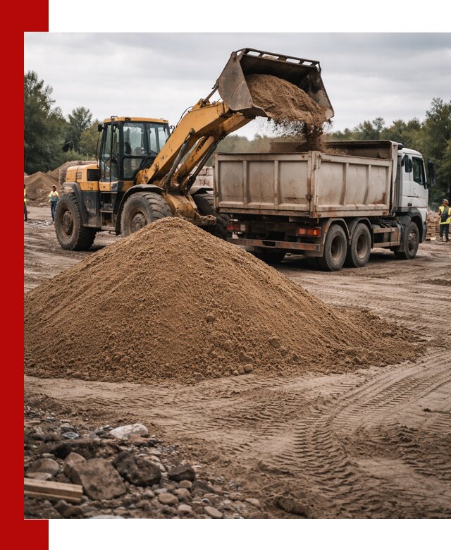 Доставка речного песка навалом в Алапаевске быстро и выгодно