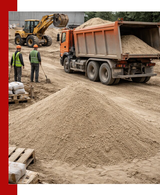Доставка и продажа мытого речного песка в Алапаевске