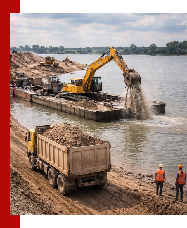 Намывной песок с доставкой в Алапаевске оптом и в розницу