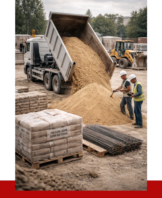 Песок для бетона в Алапаевске от 2676 р. с доставкой, ПРОНЕРУДЛпв