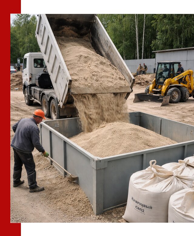 Кварцевый песок для фильтра в Алапаевске — доставка и качество