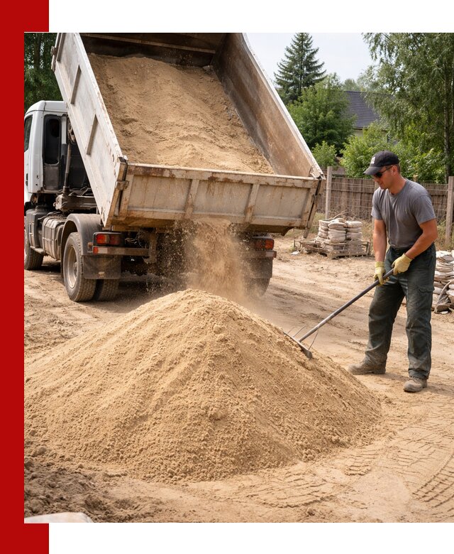 Доставка сухого песка самосвалами в Алапаевске