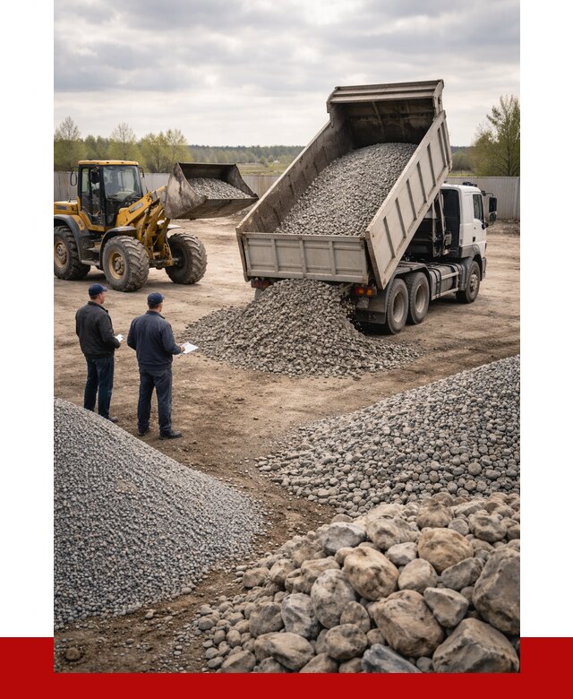 Гравий и камень с доставкой в Алапаевске от 4496 р. - ПРОНЕРУДЛпв