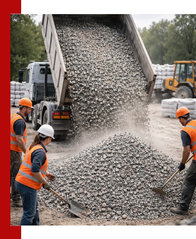 Доставка гравия и камня в Алапаевске оптом и в розницу