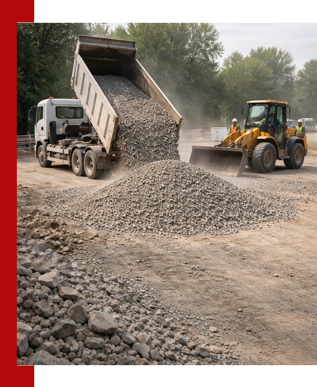 Гравий фракция 5–20 доставка в Алапаевске оптом и в розницу