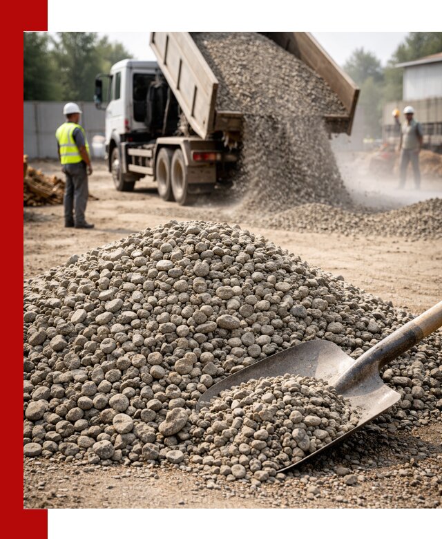 Доставка гравия фракции 20-40 в Алапаевске с самосвалами