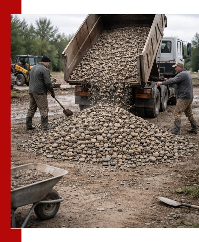 Доставка гальки речной оптом и в розницу в Алапаевске