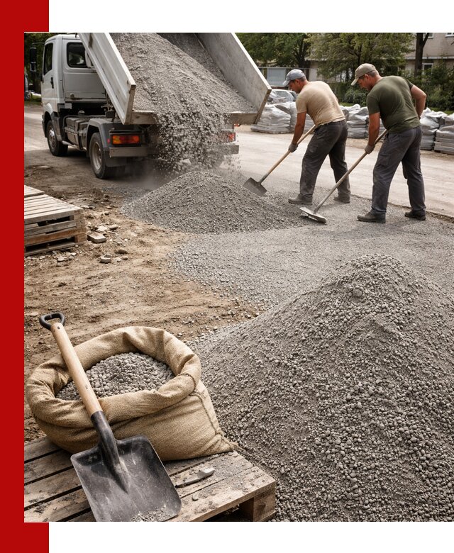 Отсев для тротуарной плитки в Алапаевске — доставка и укладка