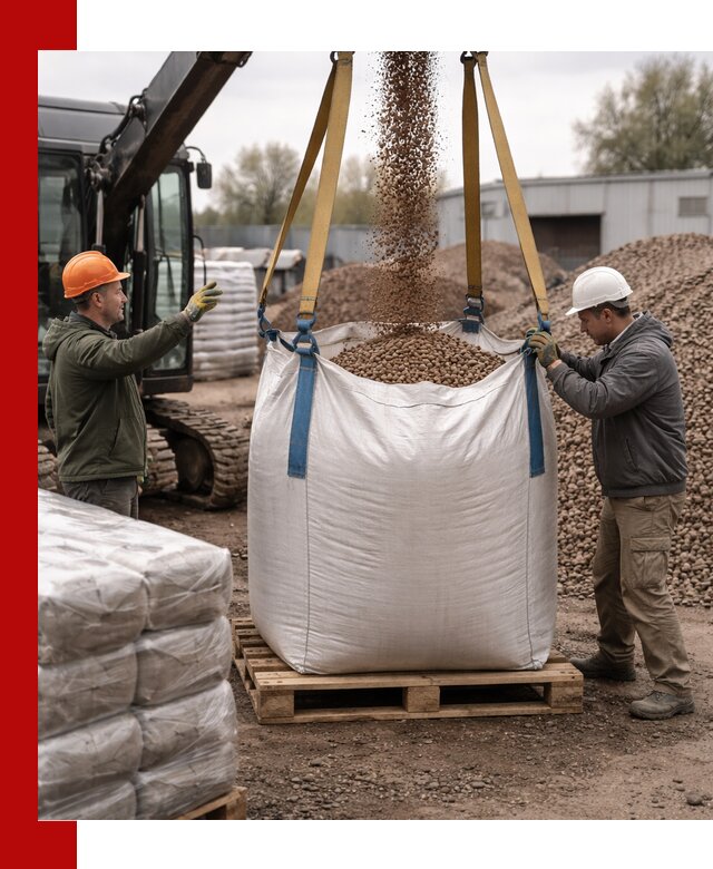 Керамзит в биг-бегах с доставкой в Алапаевске