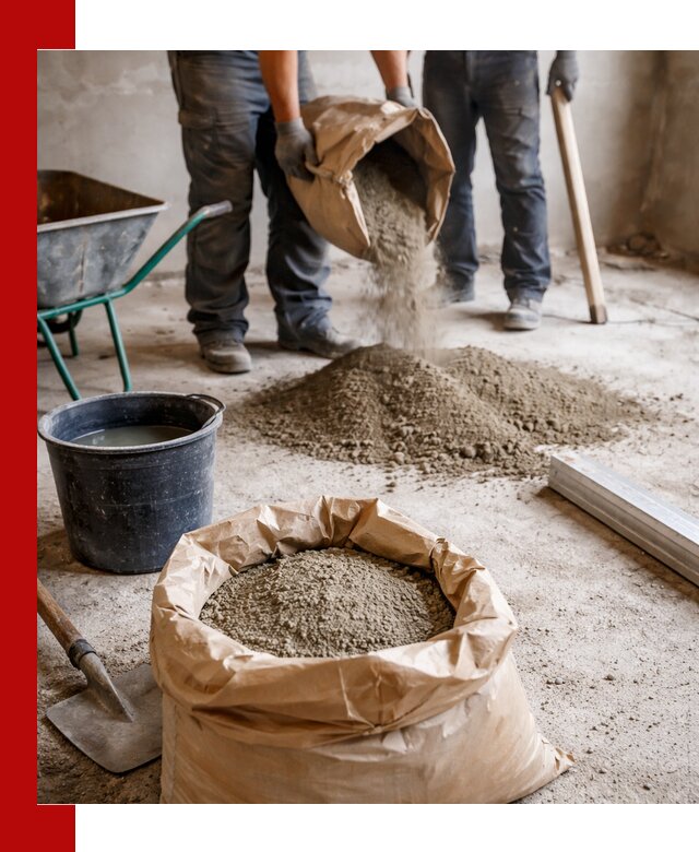 Доставка сухой смеси для стяжки в Алапаевске