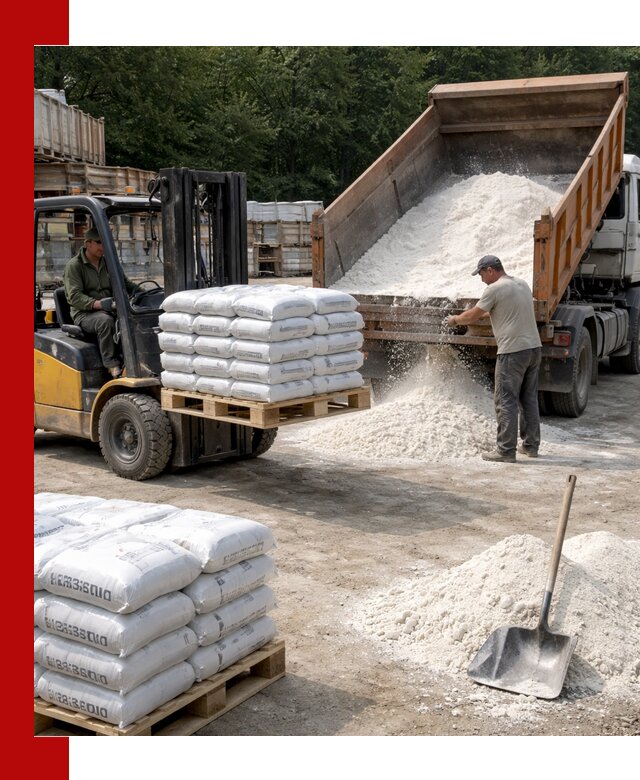 Доставка строительной извести оптом и в розницу в Алапаевске