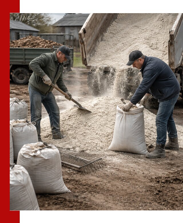 Доставка извести пушонки в Алапаевске оптом и мелким оптом