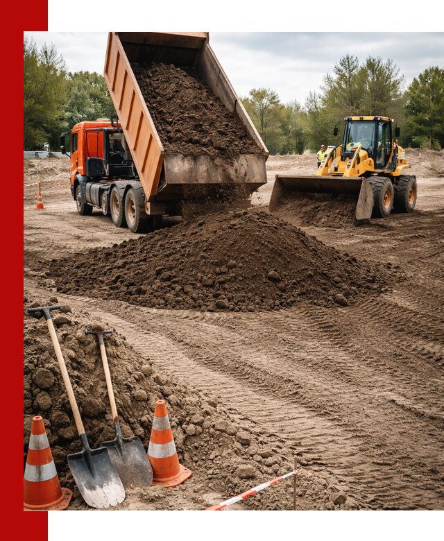 Поставка и доставка планировочного грунта в Алапаевске