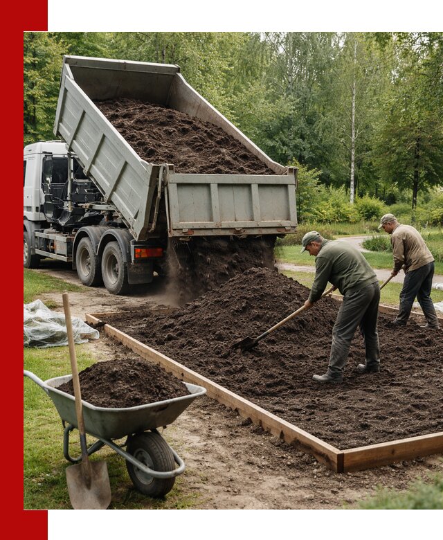 Доставка грунта для озеленения и благоустройства в Алапаевске