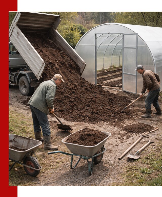 Грунт для теплицы с доставкой в Алапаевске — плодородный субстрат под растения