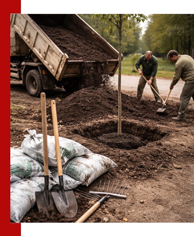 Грунт для посадки деревьев в Алапаевске — доставка и подготовка почвы