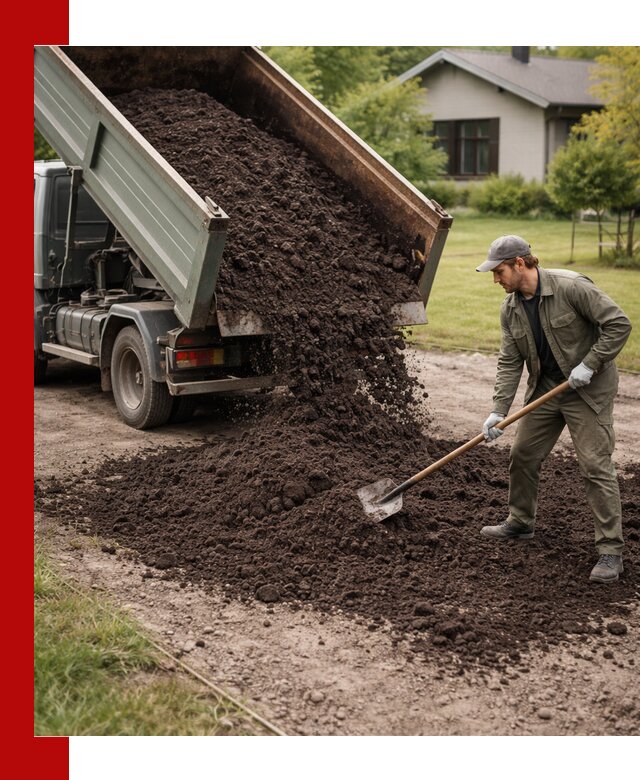Чернозем для газона с доставкой в Алапаевске быстро и качественно