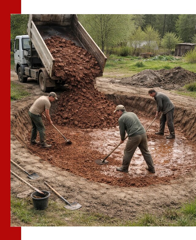 Купить качественную глину для пруда в Алапаевске