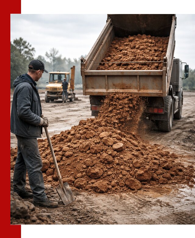 Глина для засыпки в Алапаевске с доставкой самосвалами