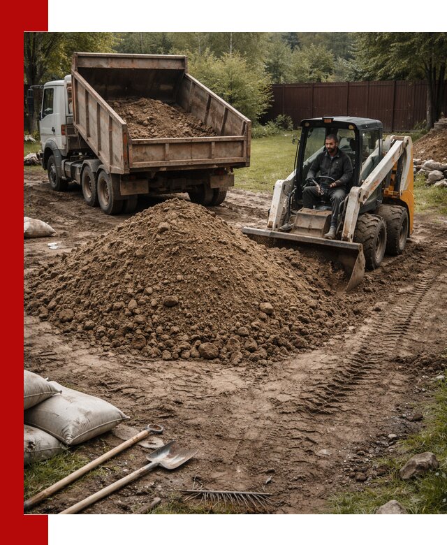 Суглинок для планировки участков в Алапаевске с доставкой и выгрузкой