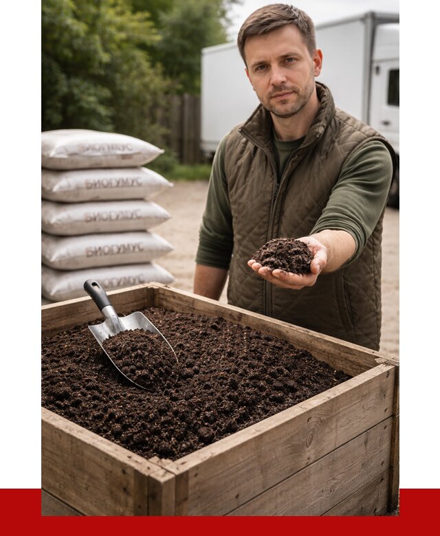 Купить биогумус в Алапаевске с доставкой от 9099 р. за куб | ПРОНЕРУДЛпв