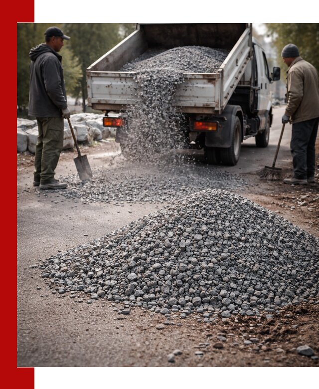 Гранитная крошка для посыпки дорог и тротуаров в Алапаевске