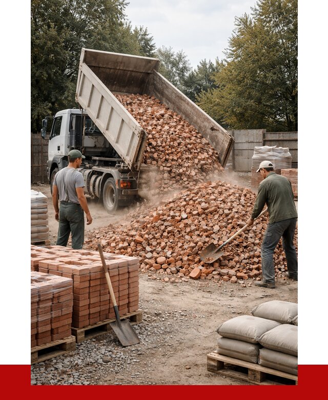 Бой кирпича в Алапаевске с доставкой от 4496 руб/куб | ПРОНЕРУДЛпв